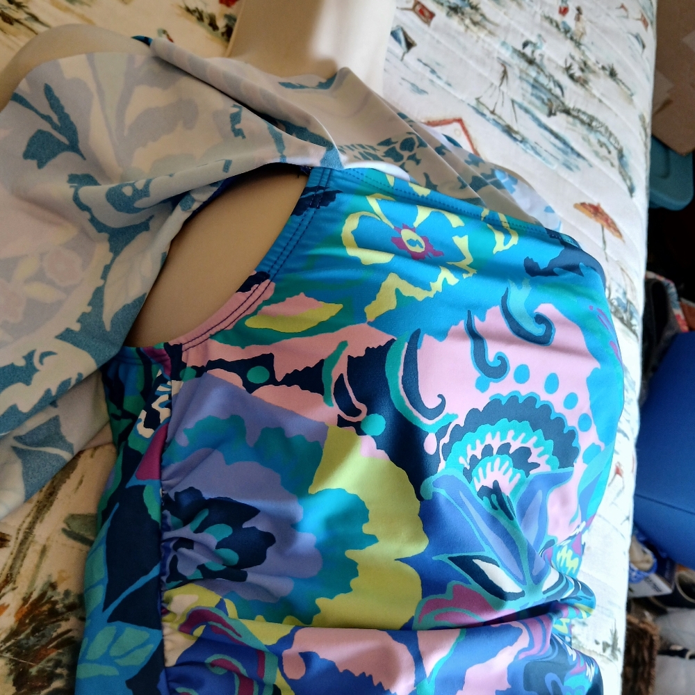 TAHARI Floral Ruffle Off The Shoulder - Picture 10 of 16